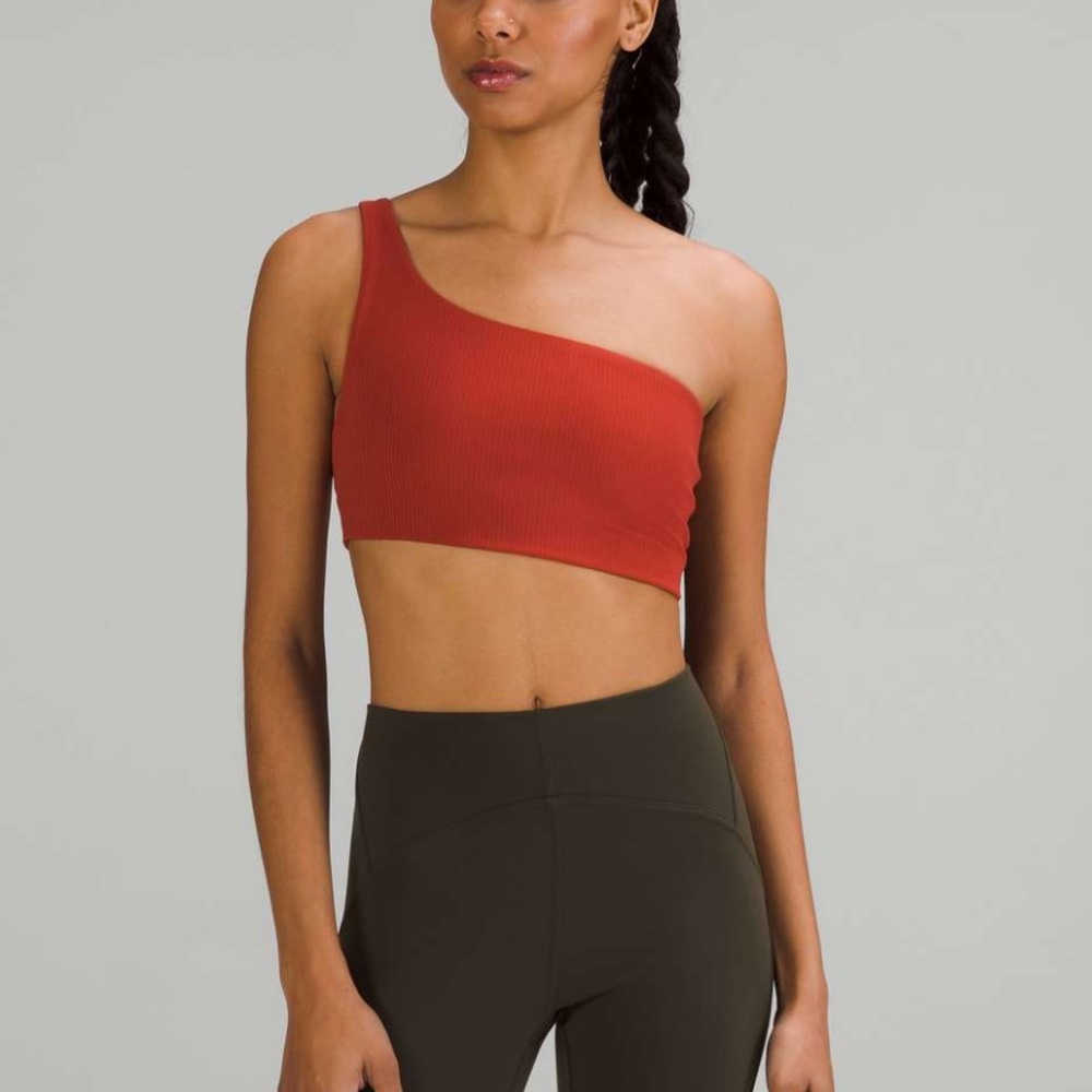 Lululemon Ribbed Nulu Asymmetrical Yoga Bra *Light Support Sz 6